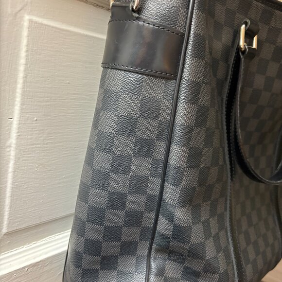 LOUIS VUITTON Tadao Hand Tote bag Damier Graphite Leather Black FLASH SALE - Picture 6 of 13